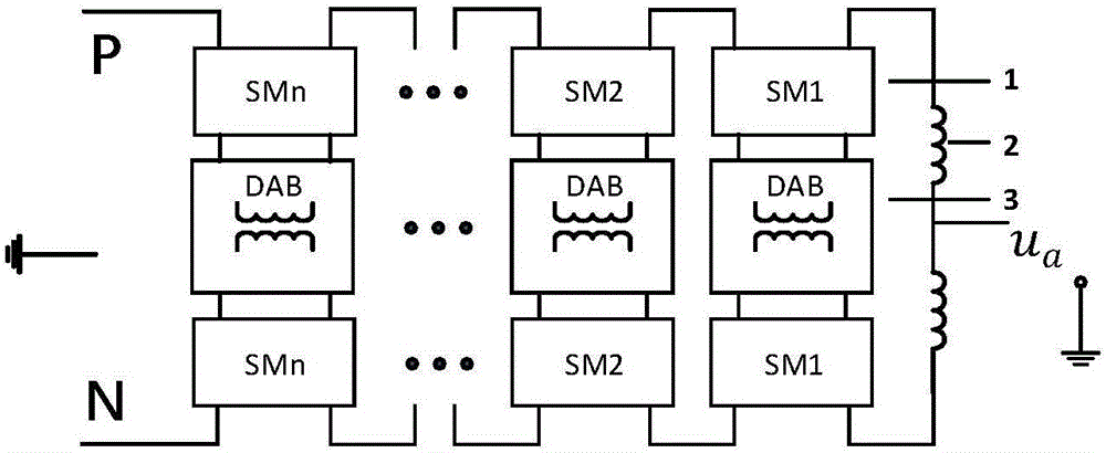 Modular multilevel converter for eliminating low-frequency voltage fluctuation