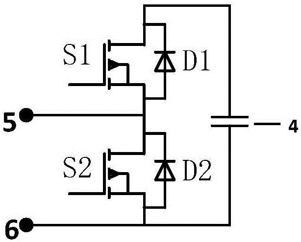 Modular multilevel converter for eliminating low-frequency voltage fluctuation