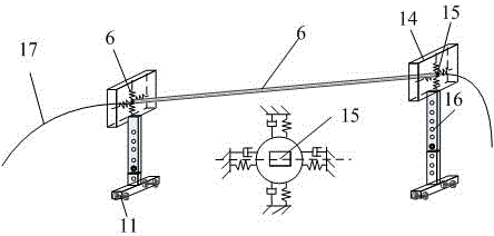 An experimental device for simulating the dynamic characteristics of high-voltage transmission wires under the action of downburst