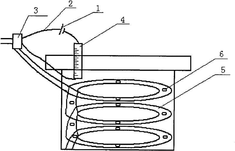 Simple automatic watering device for flowerpots