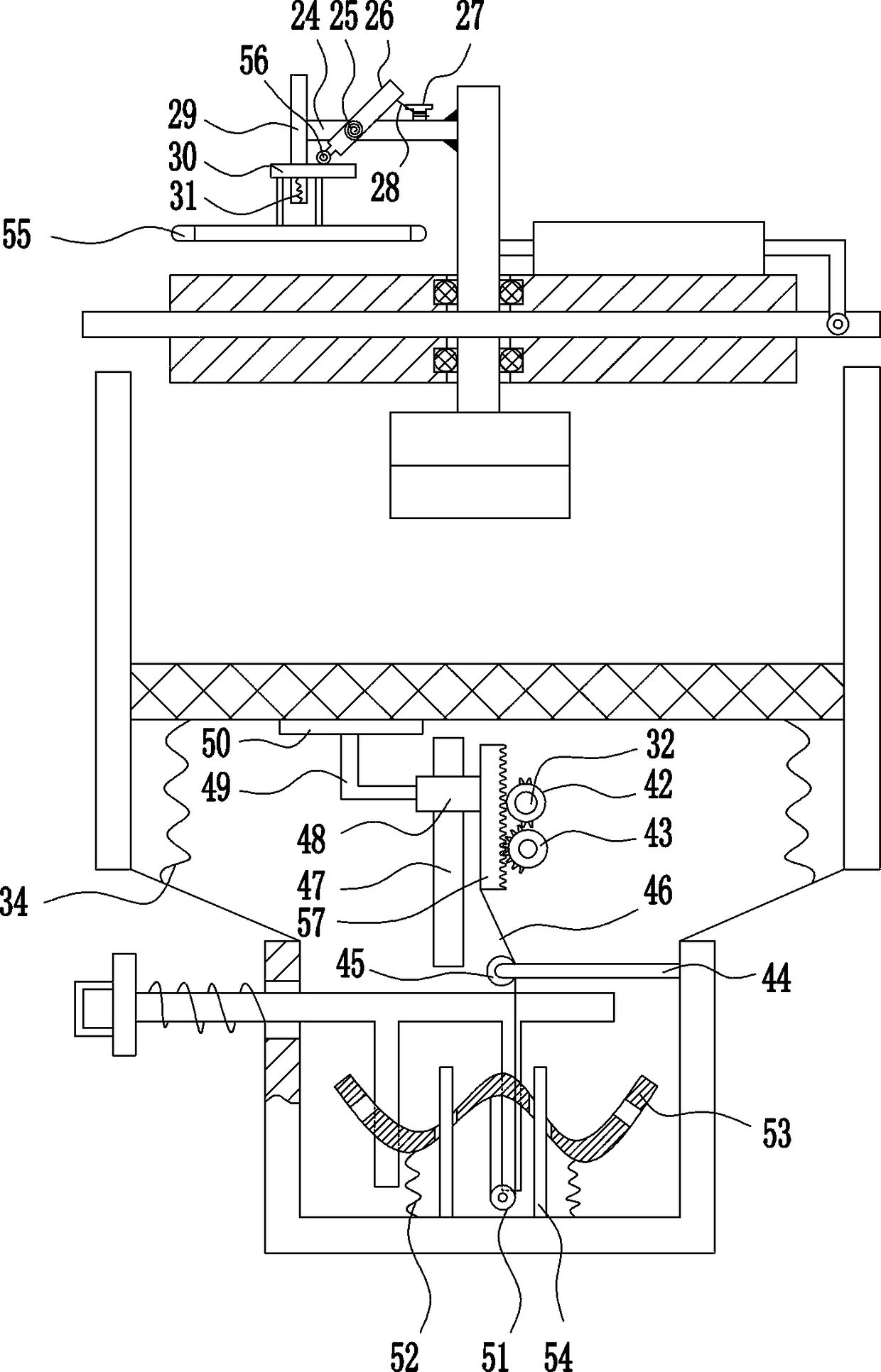 A high-efficiency preparation equipment for microbial fermentation agent for treating municipal sludge