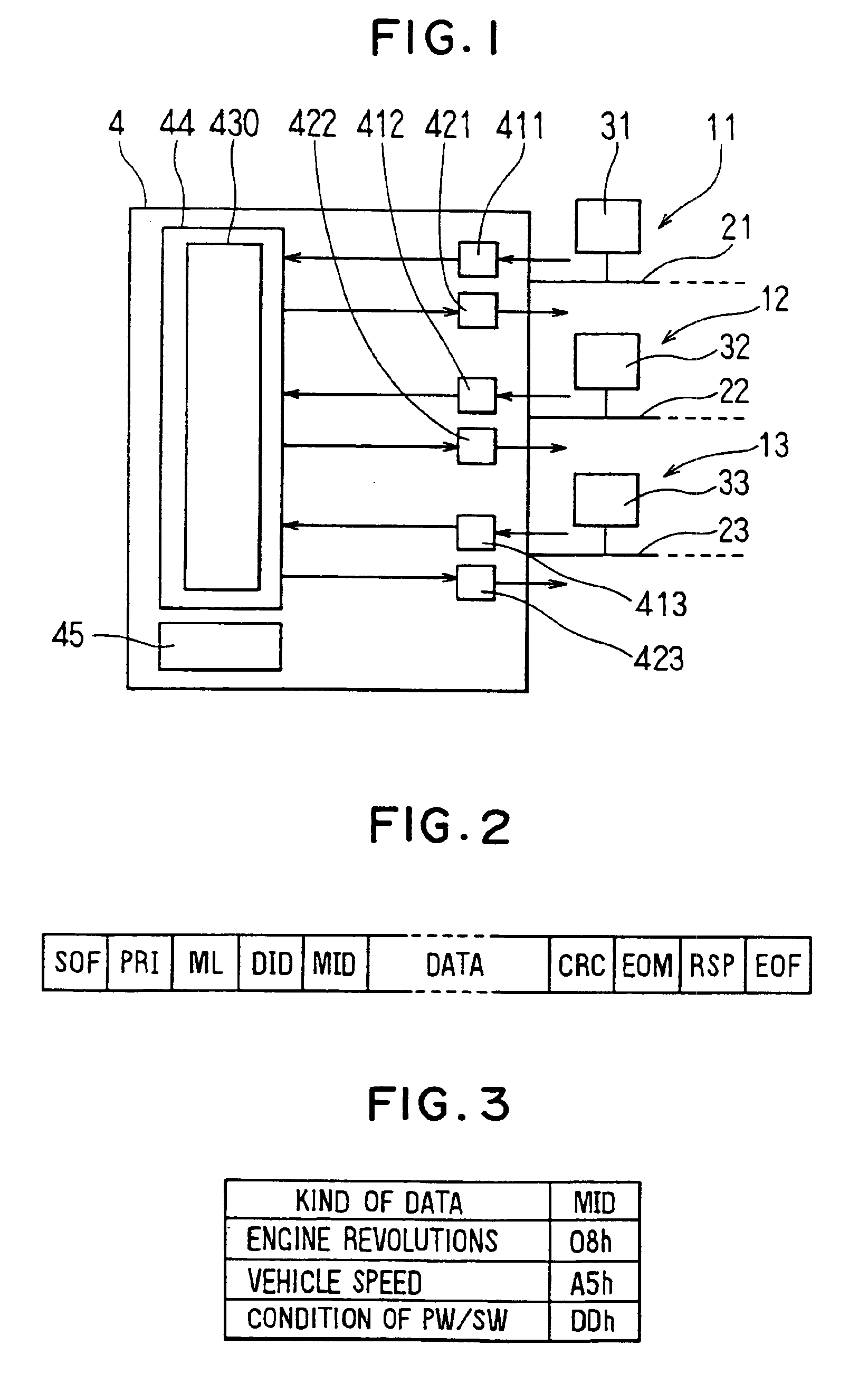 Data repeater and multiplex communication system using the same