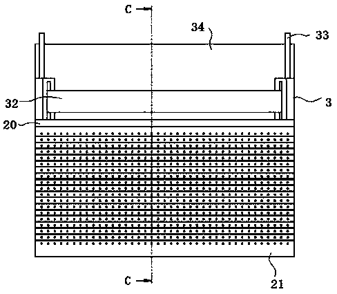 Water purification treatment device for waterworks and use method