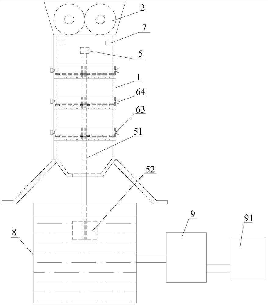 Garbage separation device and garbage separation system