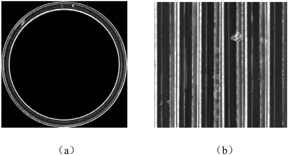Bottleneck defect detection method based on gradient direction histograms
