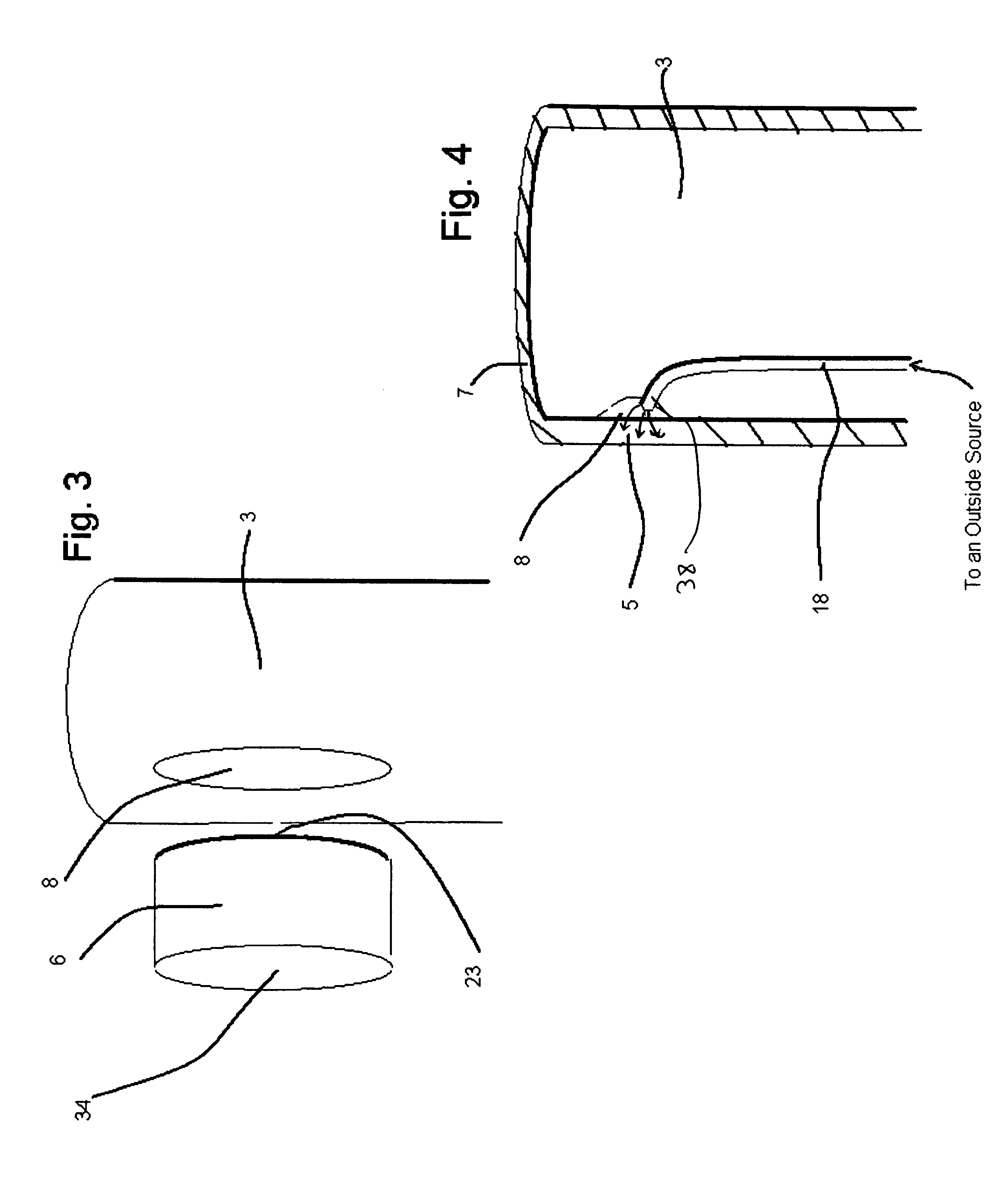 Means and method to prevent liquids and flying debris from blocking the viewing pathway of an optical element