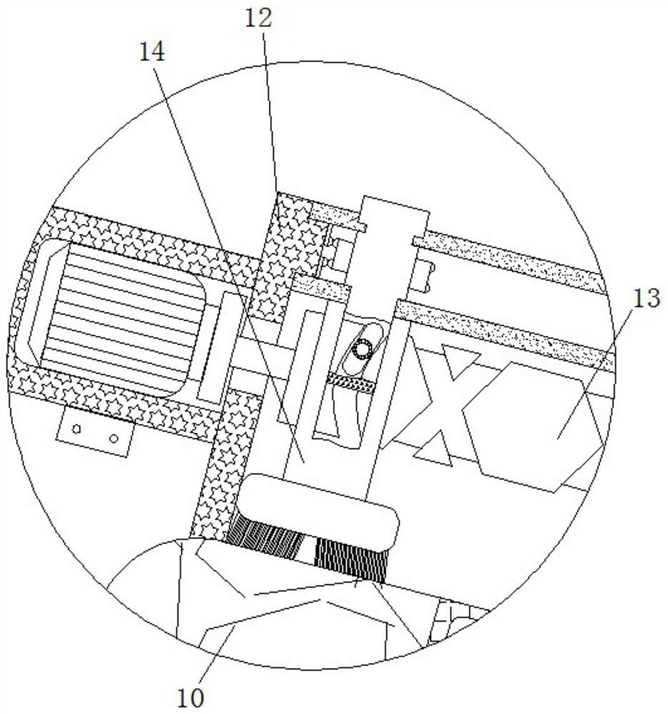 Light sensation controlled automatic light following and cleaning device for solar cell panel