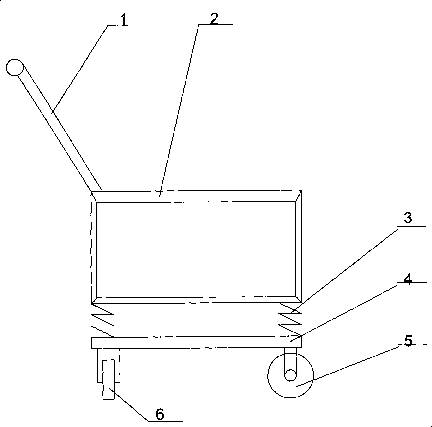 Electronic hanging scale placing and moving device