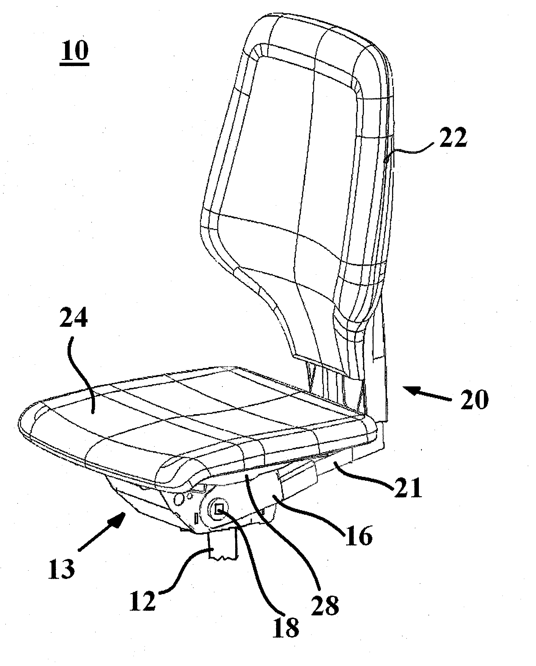 Support structure for a back part and/or a seat of a seat assembly and seat assembly comprising such a support structure