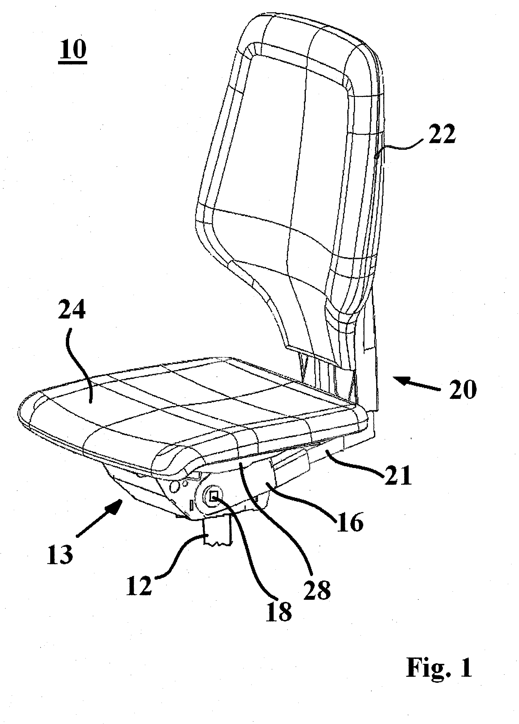 Support structure for a back part and/or a seat of a seat assembly and seat assembly comprising such a support structure