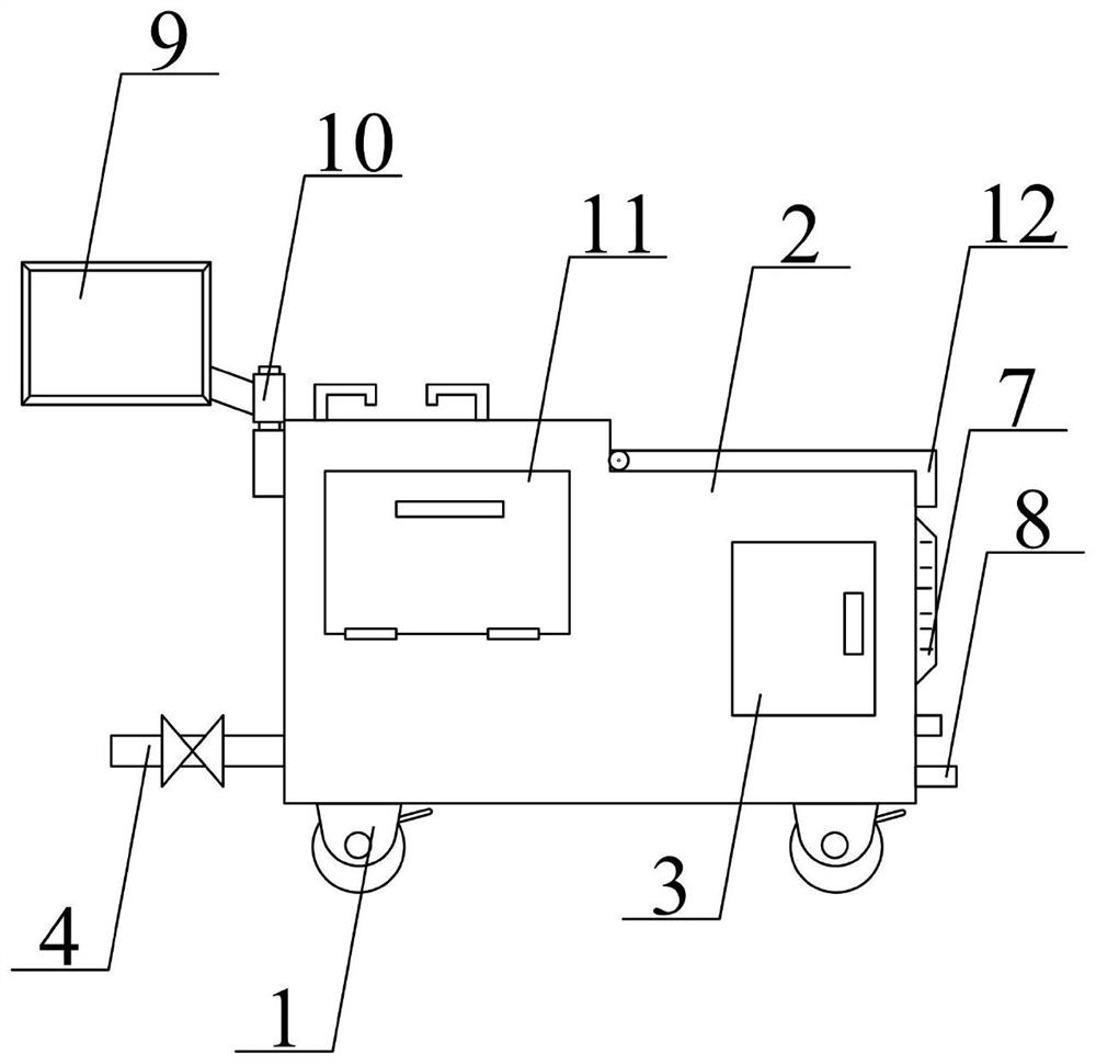 A kind of graphene oxide cleaning device