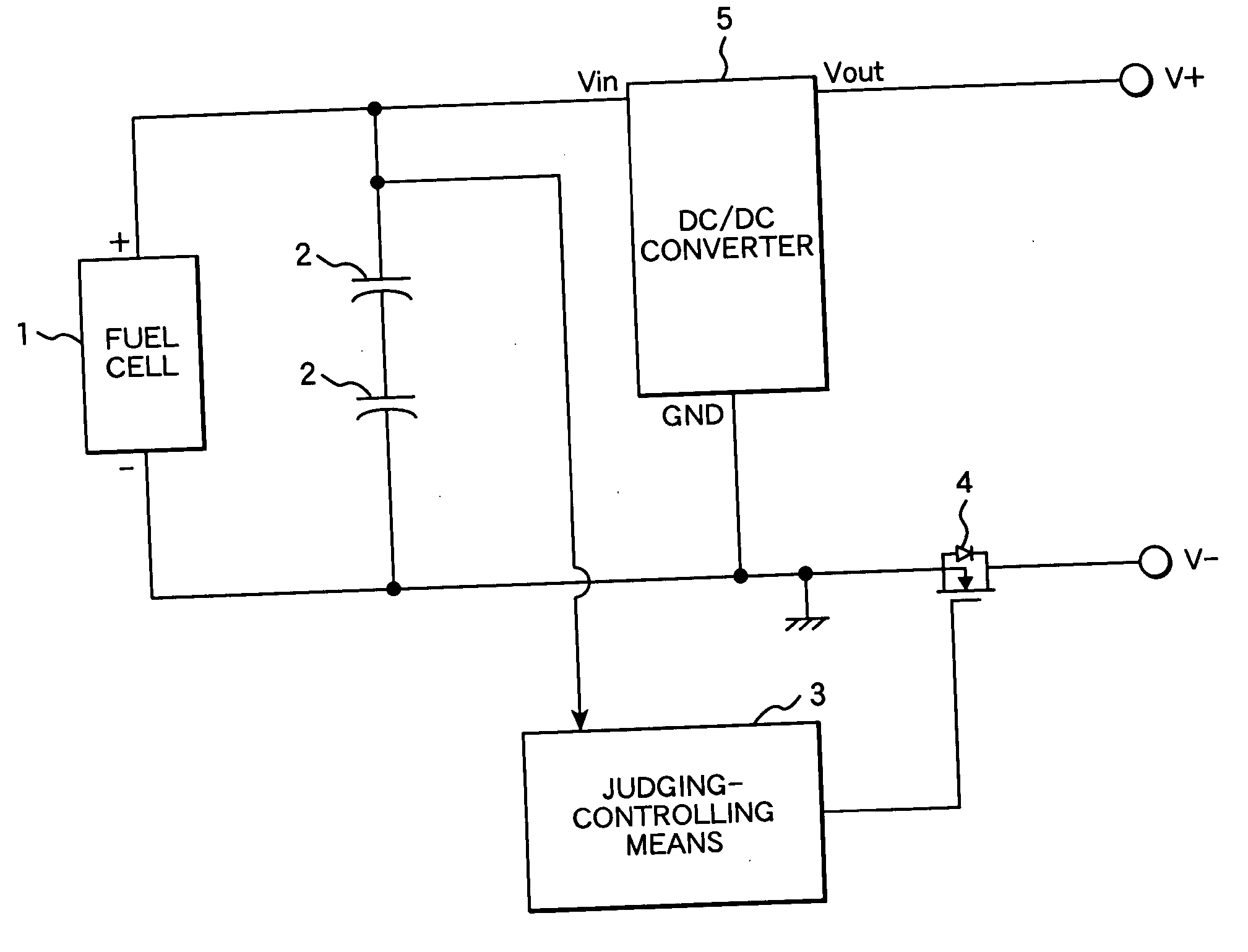 Electric power source apparatus using fuel cell and method of controlling the same