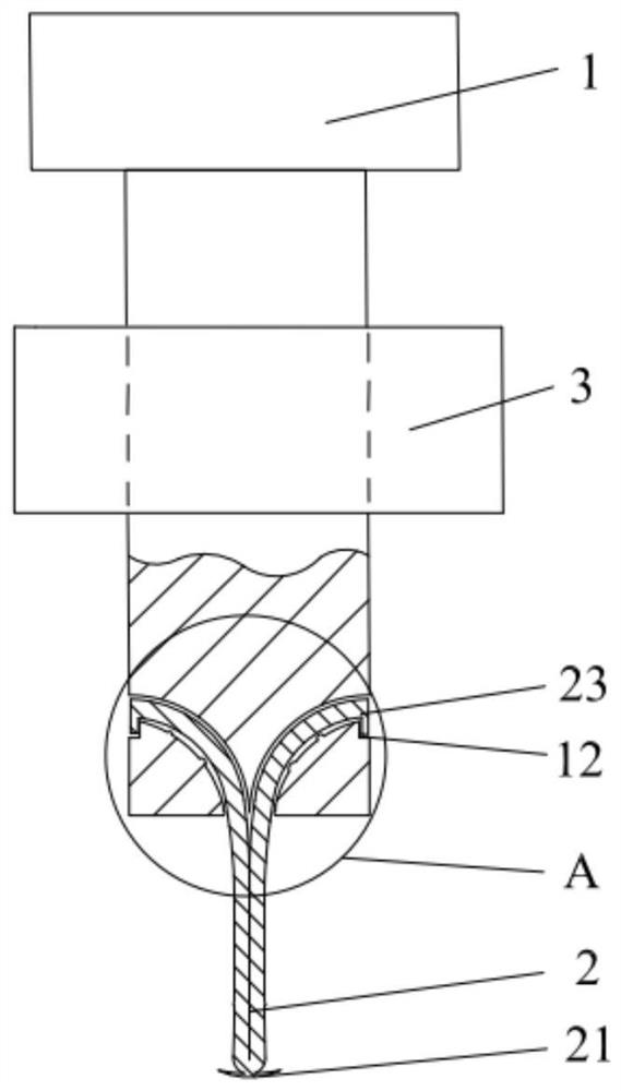 Cotter pin bolt and connection assembly