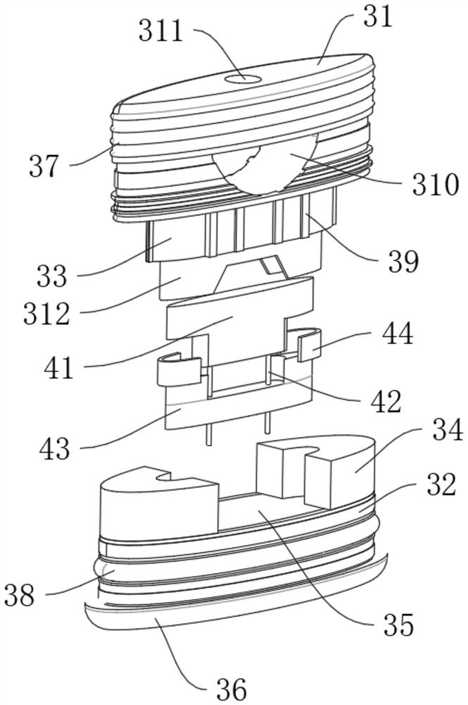 Electronic cigarette cartridge with sealing structure