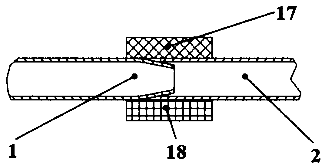 Dissimilar metal material pipeline welding device