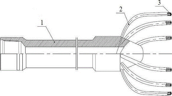 Umbrella-shaped liquid atomizer and application thereof