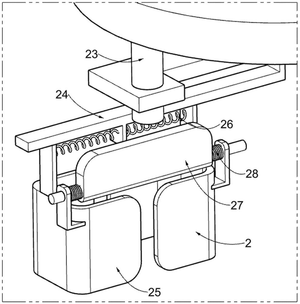 Rehabilitation training device capable of dredging blood and used for foot fracture patient in field of medical apparatus and instruments