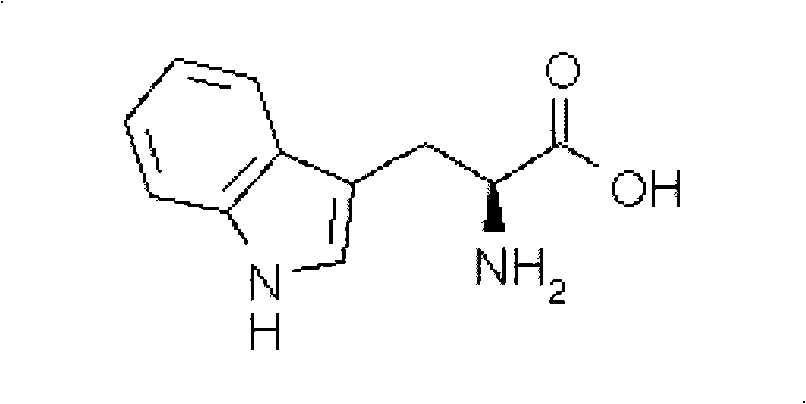 Method for clean purifying L-tryptophan by utilizing fermented liquid