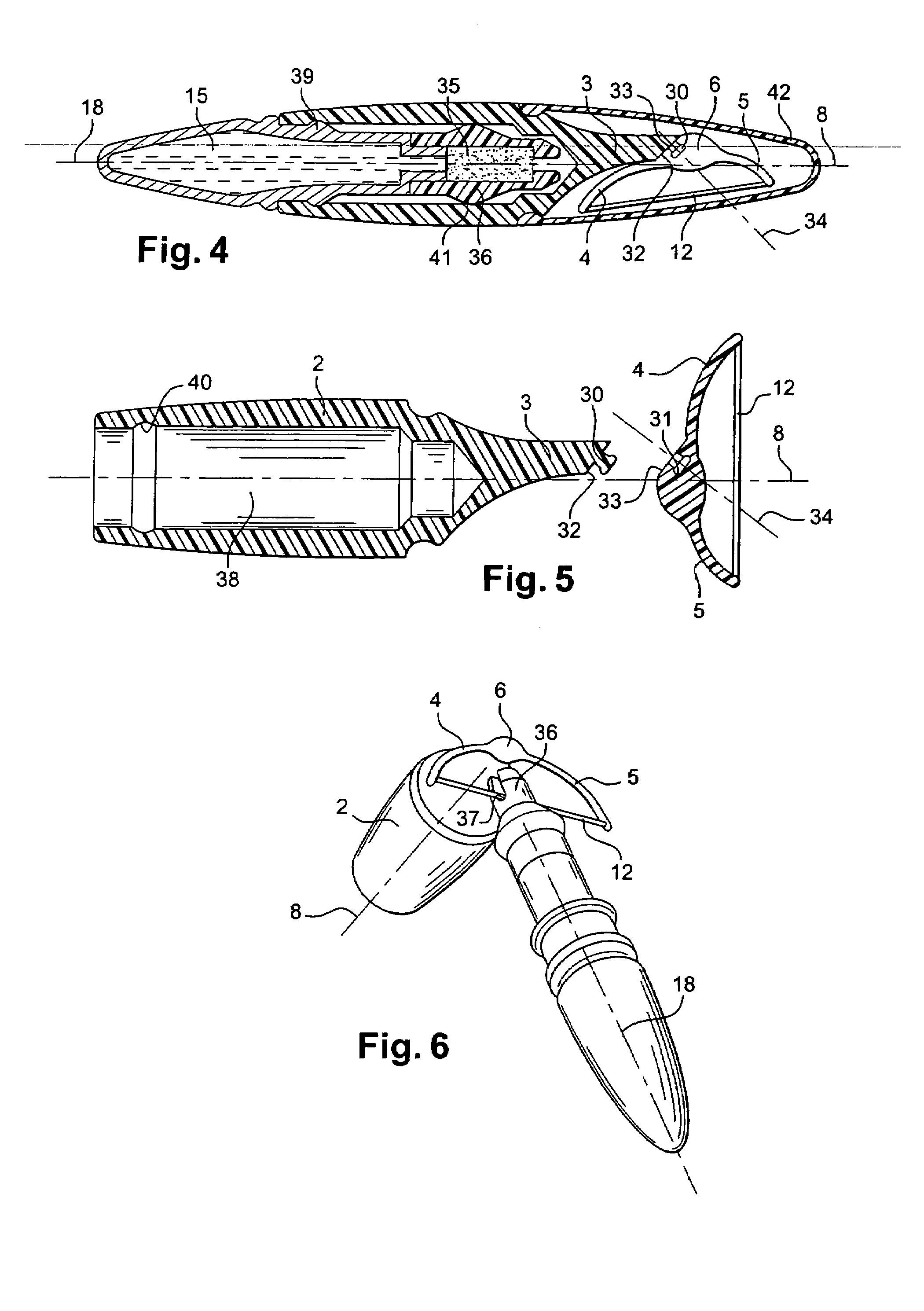 Device for application of a line