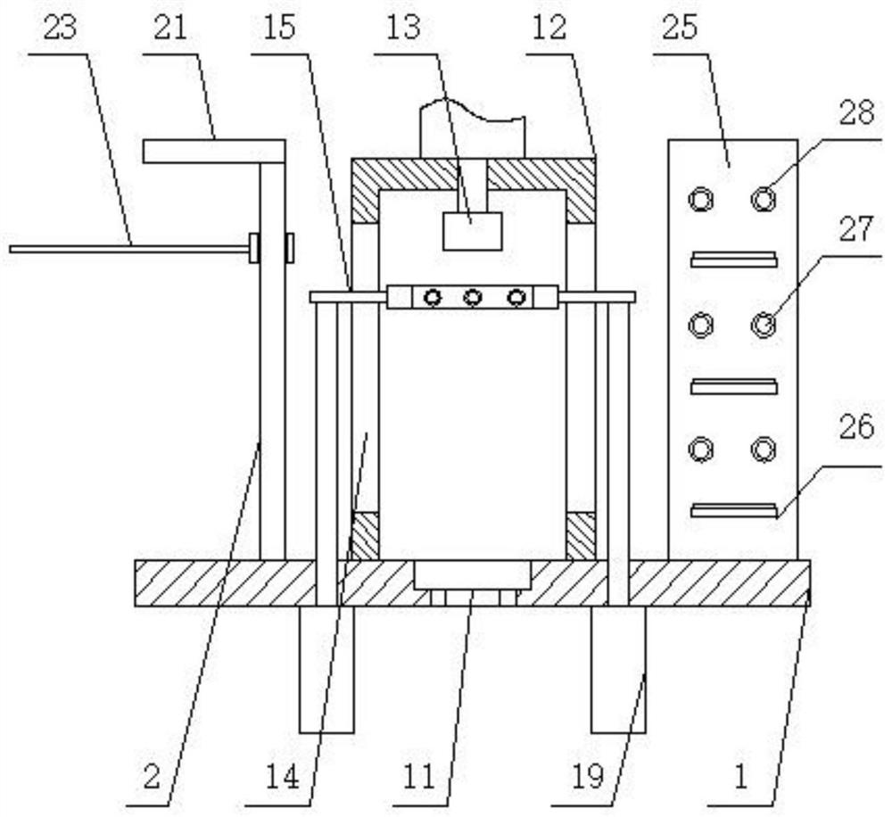 Automatic mistake-proof external-connected assembling device and assembling method for automobile shock absorber