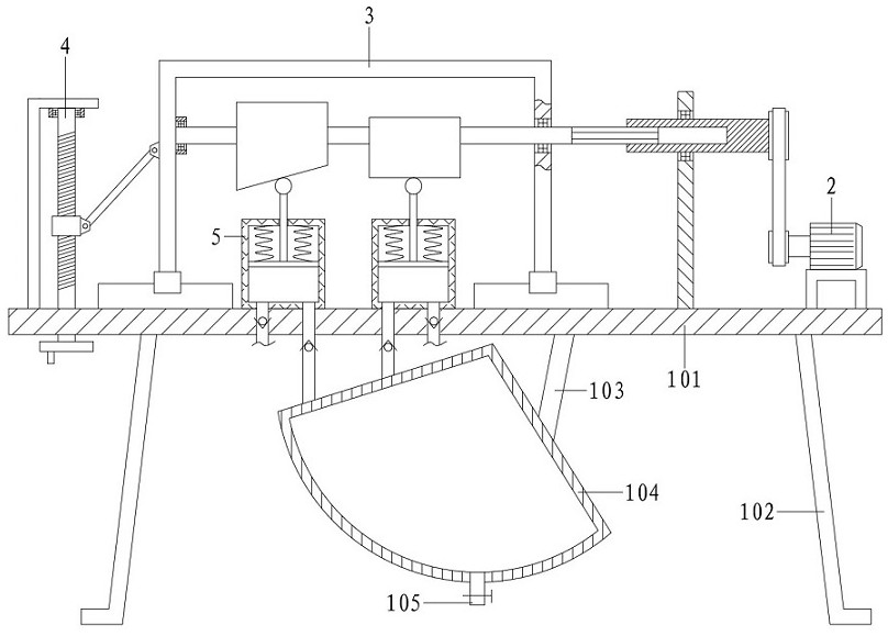 A combined drug mixing device with a drug-liquid proportioning structure