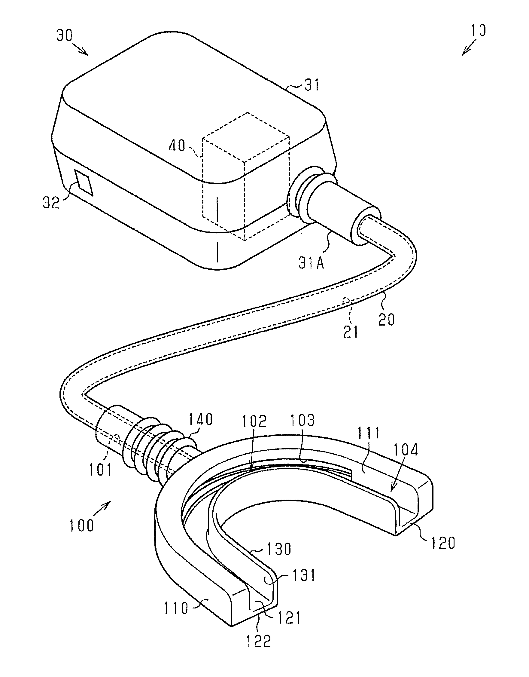 Tooth bleaching device