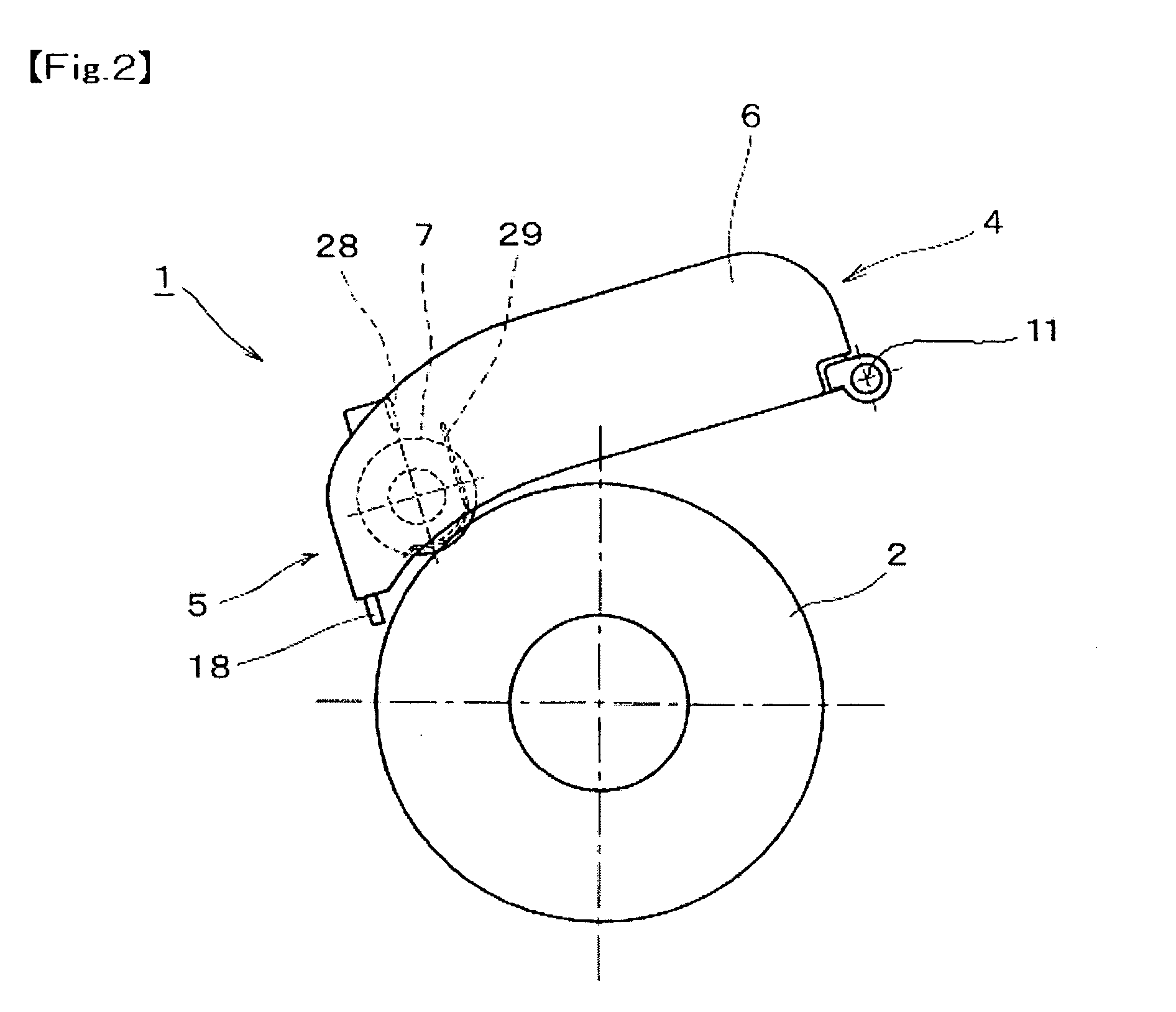 Rolled paper feeding device