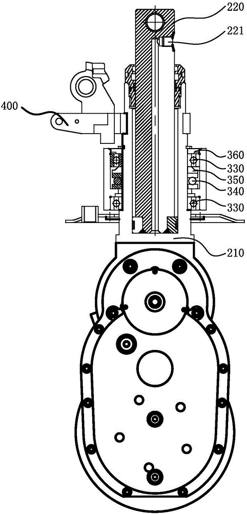 Electric pallet truck steering drive structure
