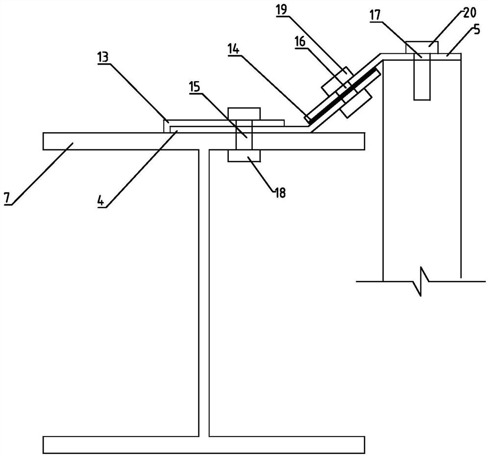 Connecting joint of fabricated steel structure and prefabricated externally-hung wall panel with damping performance