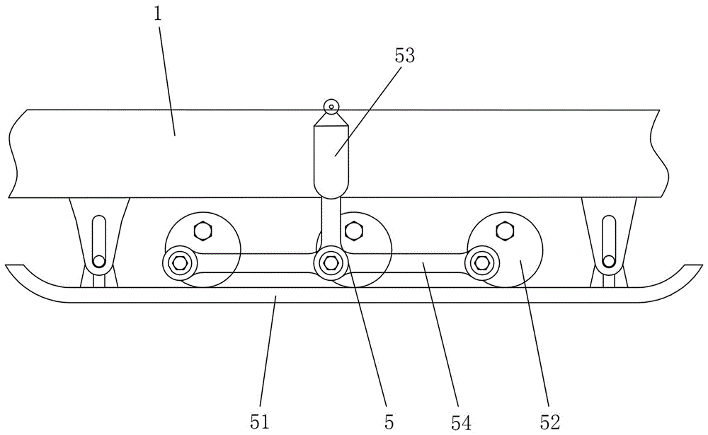 Grouser-height-adjustable crawler traveling device