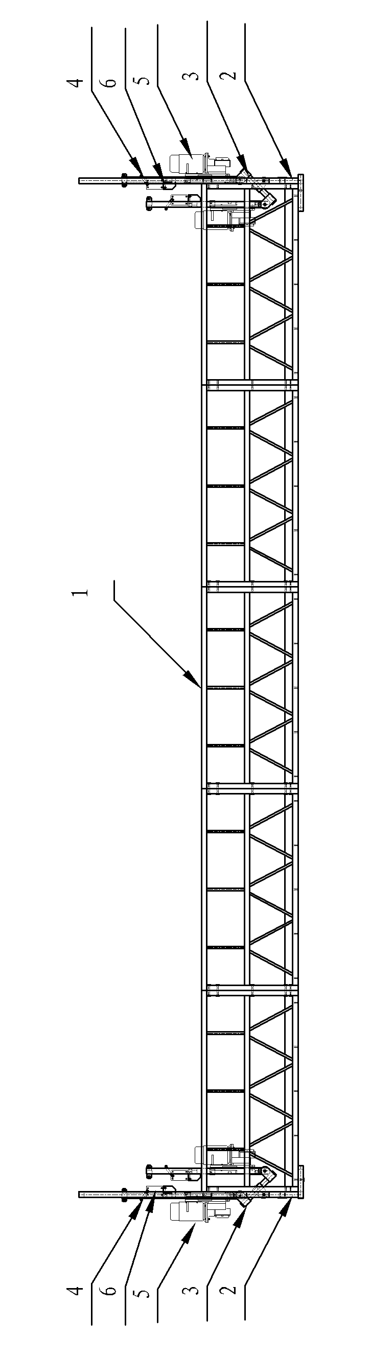 Electric hanging basket suspension system for enhancing loading capability, and electric hanging basket climb system