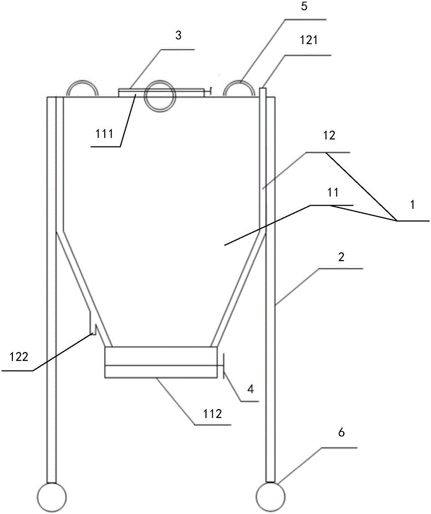 Hopper device used for material cooling, transferring and storing and material transferring method