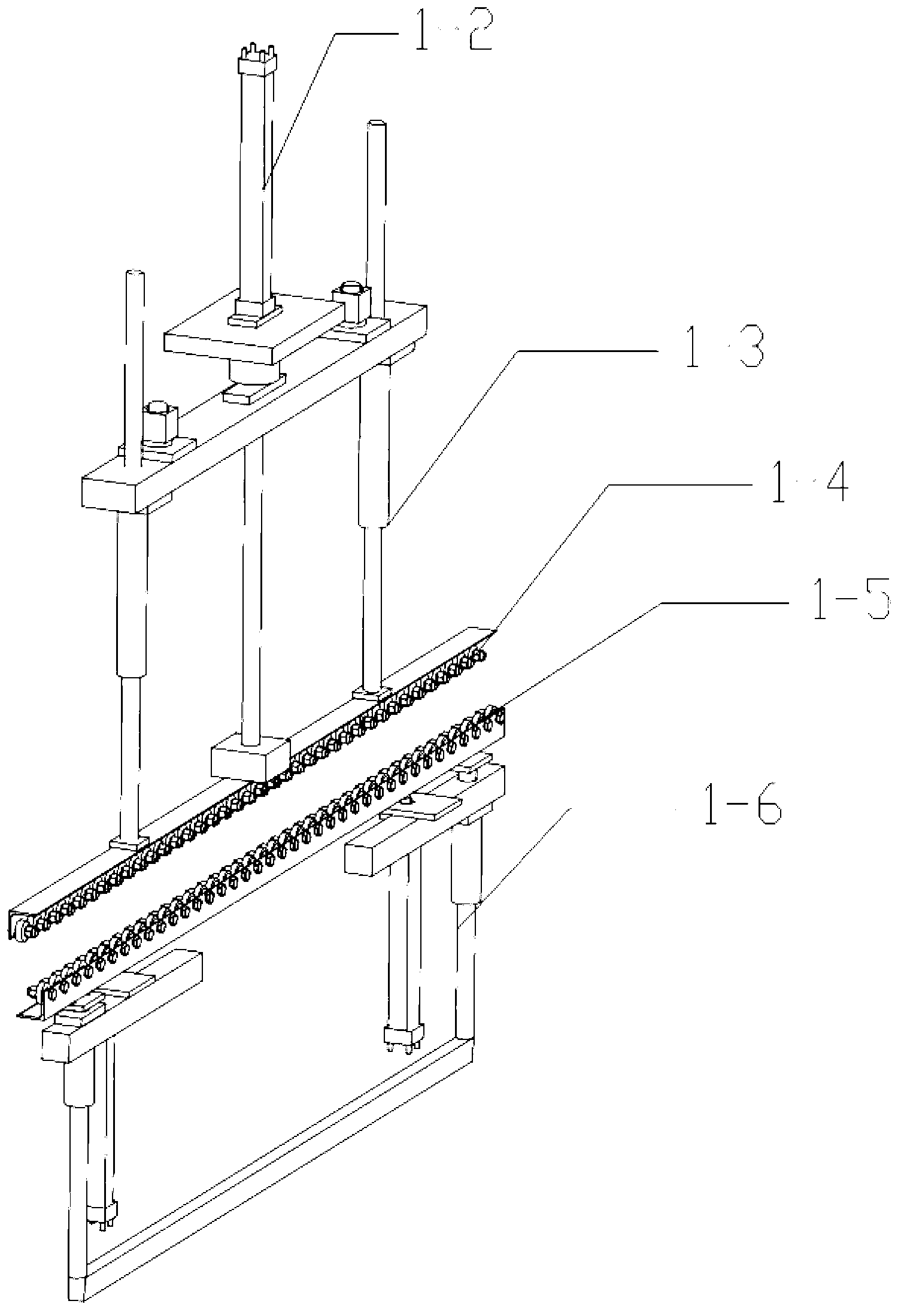 On-line automatic assembly device for H-shaped steel with corrugated web