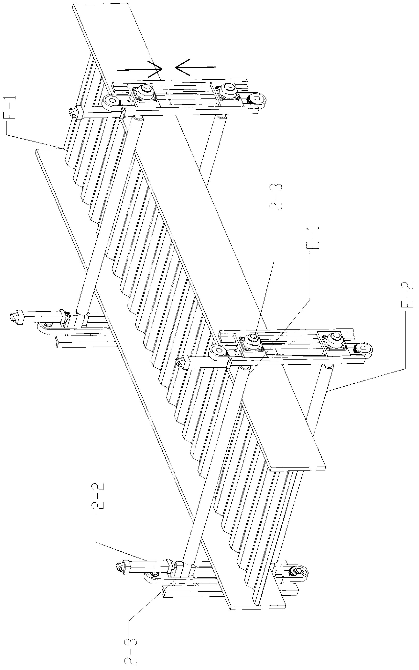 On-line automatic assembly device for H-shaped steel with corrugated web