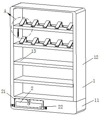 Shoe display cabinet