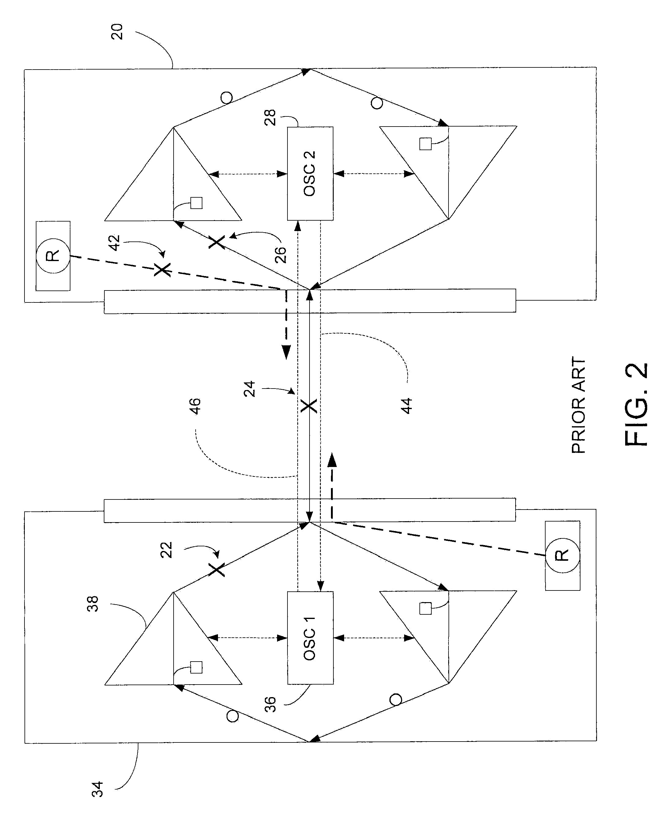Automatic optical power management in optical communications system