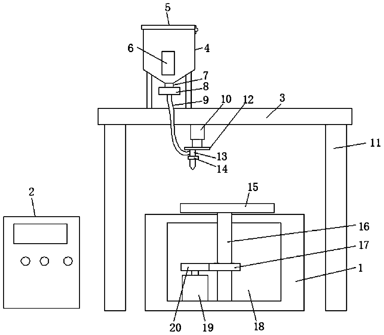 Filling machine for daily chemicals