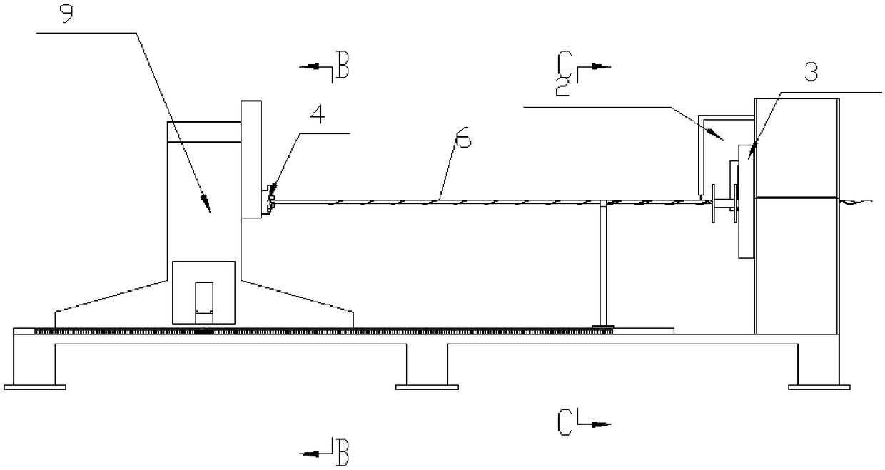 Spiral pipe winding device, control system and control method