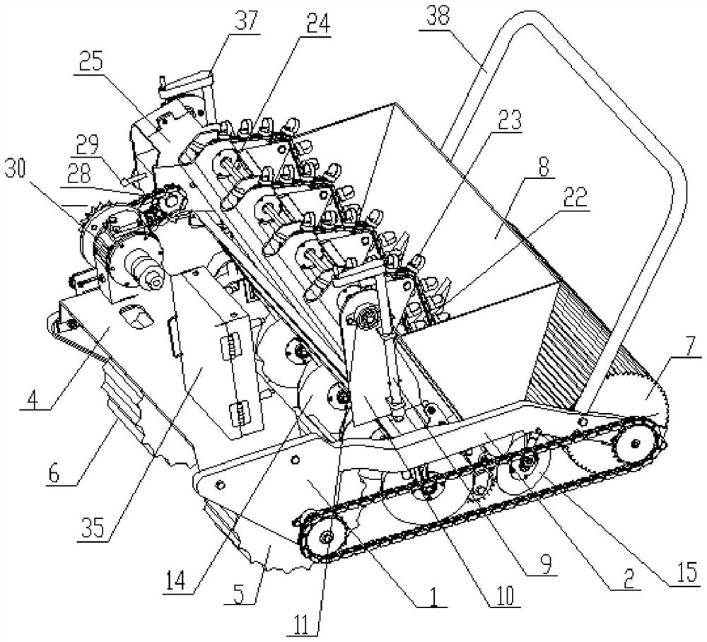 Remote control type garlic seeding machine and seeding method