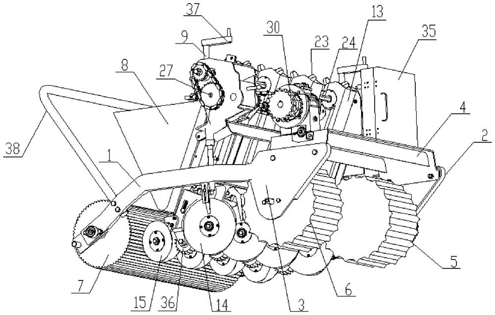 Remote control type garlic seeding machine and seeding method