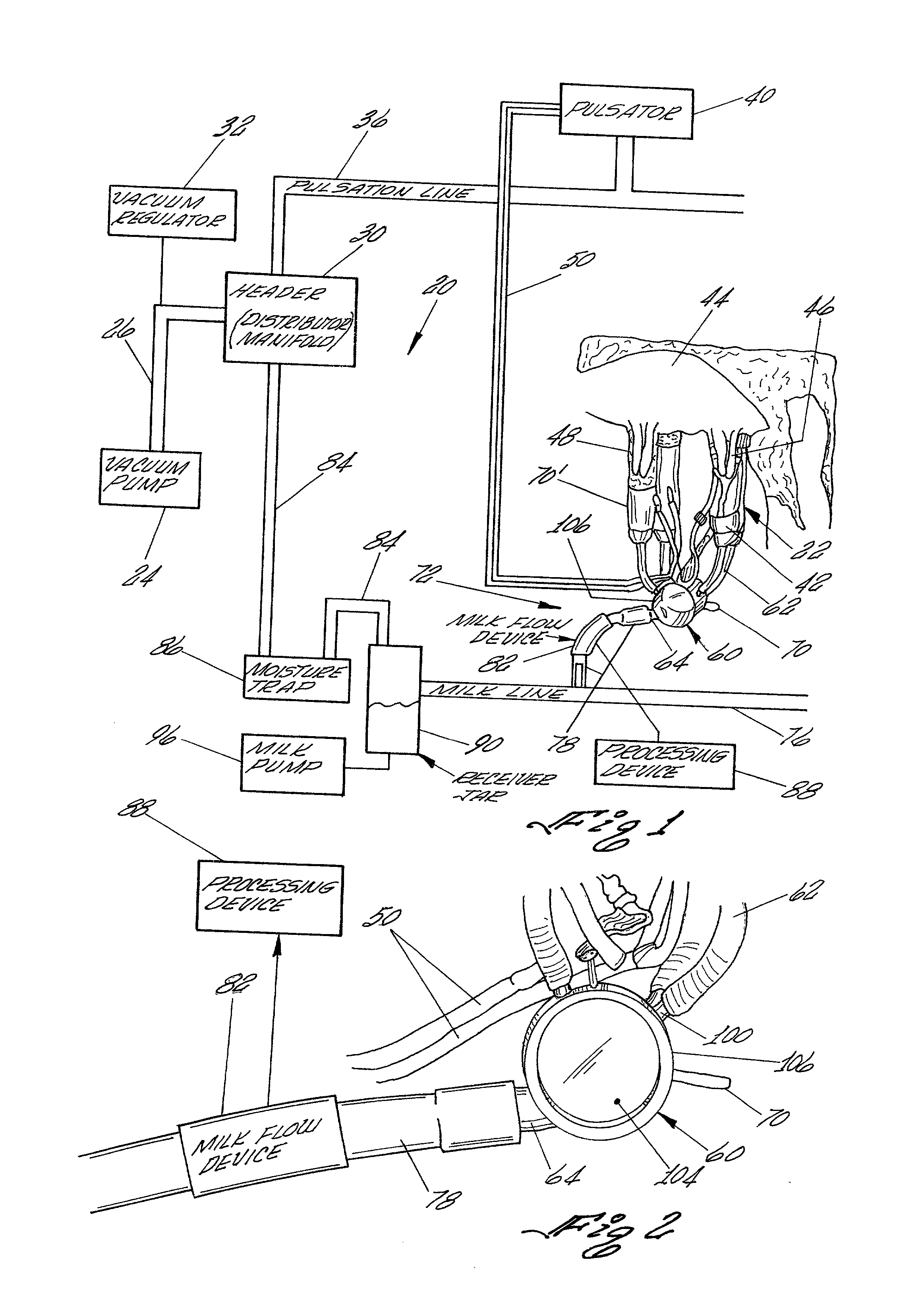 Method for measuring flow rate of a continuous fluid flow