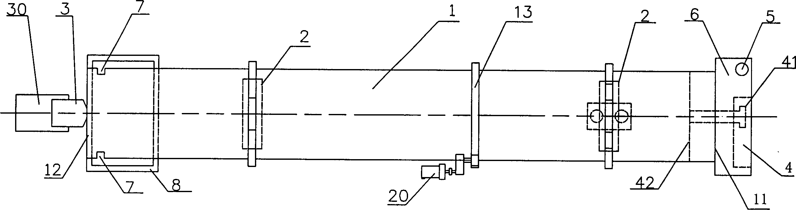 Rotary kiln and method for producing calcining color frit using rotary kiln