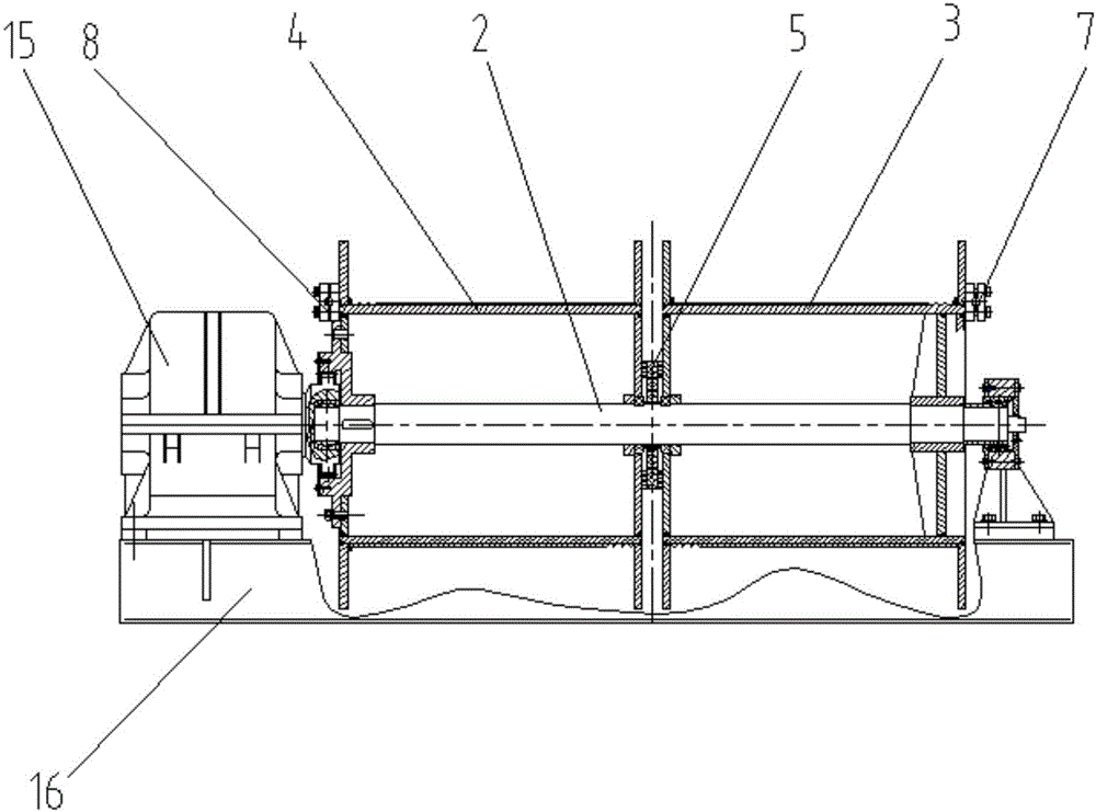 Reel device and hoisting mechanism of crane