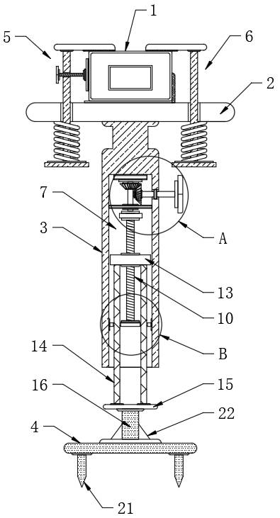 Land planning area metering and measuring device