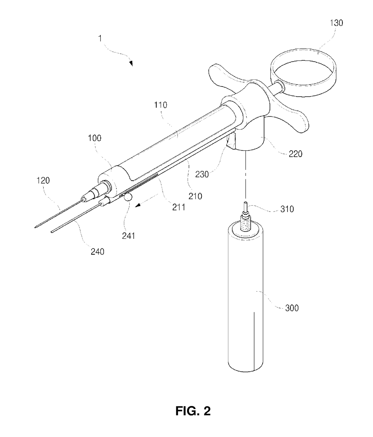 Composite anesthesia device for medical use