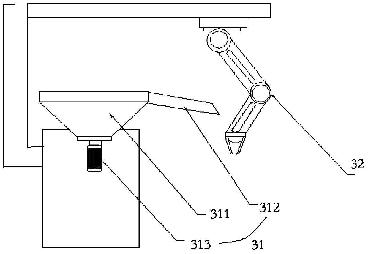 Efficient discharging device for water-based extinguishing agent production and working method of efficient discharging device