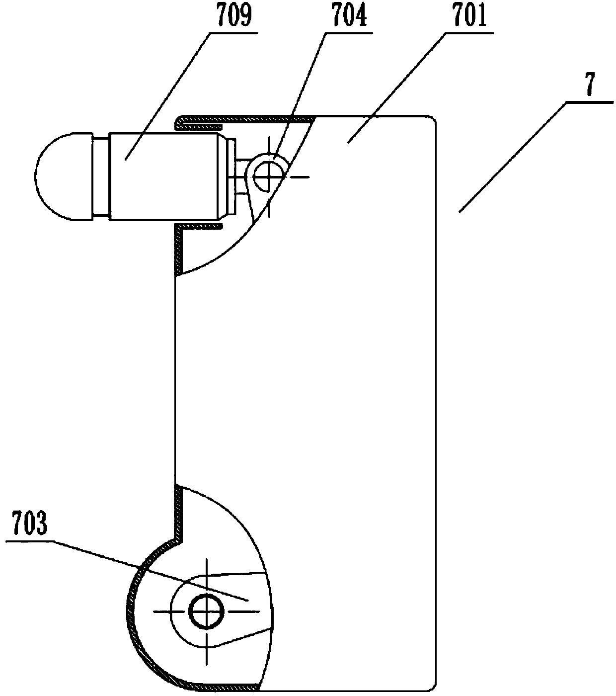 A lumbar spine massage rehabilitation device