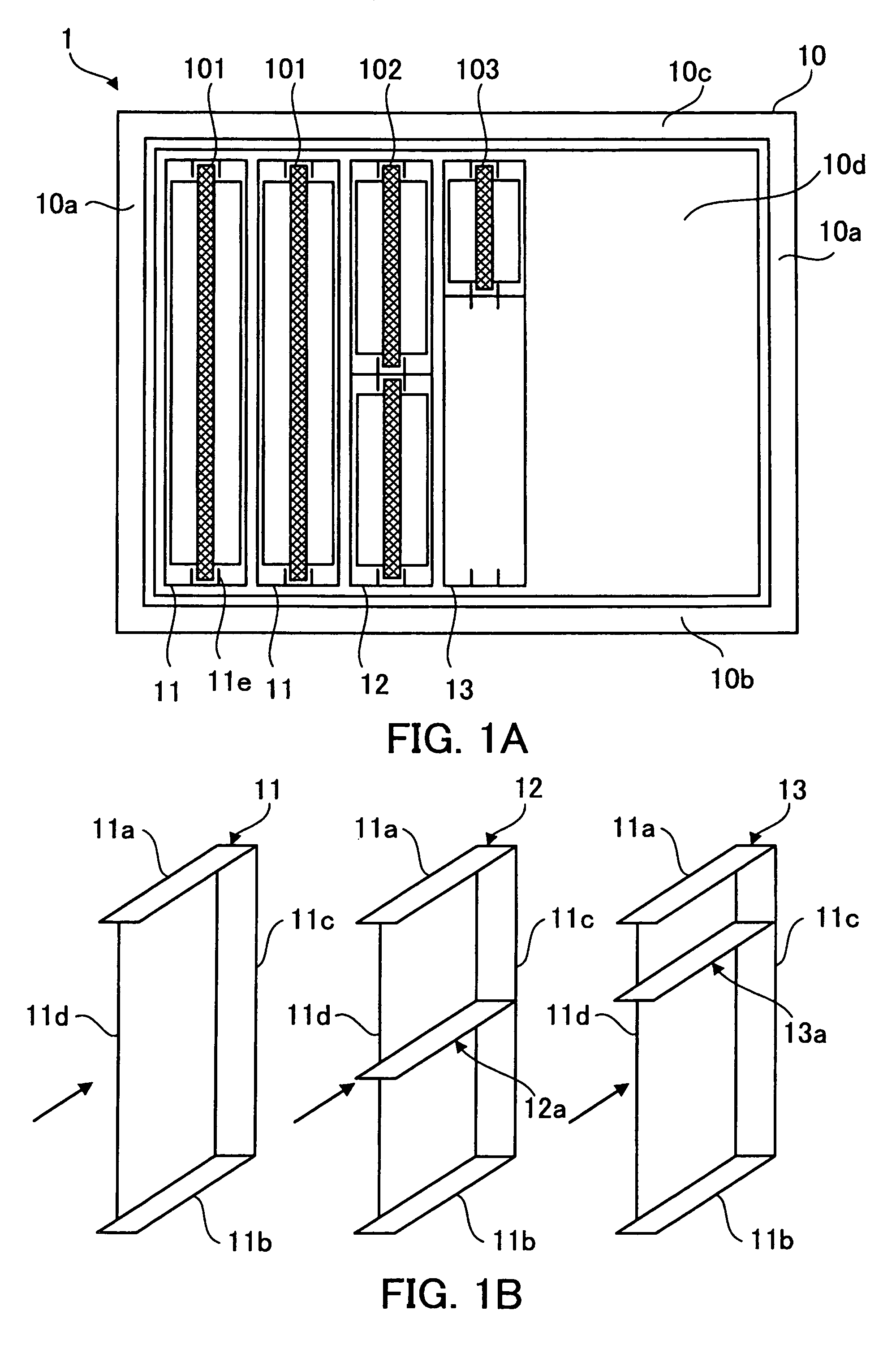 Plug-in unit-mounting structure and electronic apparatus