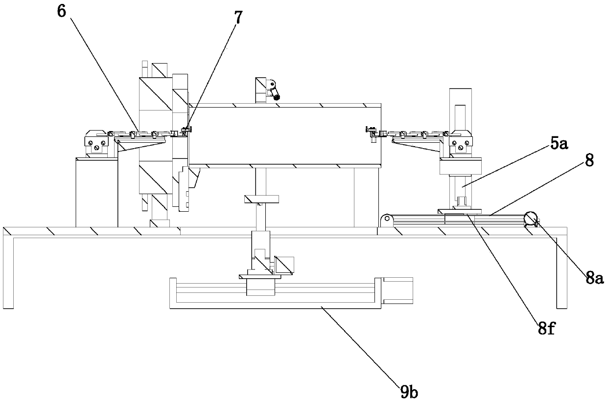 Working method of steel pipe inner wall and outer wall automatic spraying machine