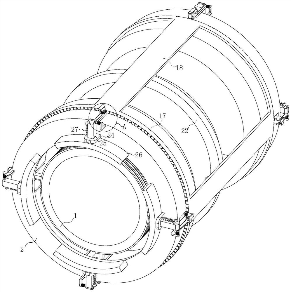 Firmly-connected hose compensator